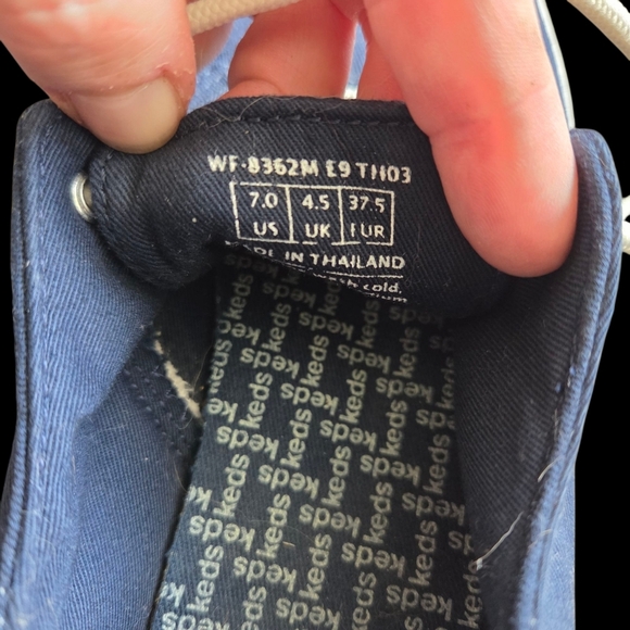 Keds Blue Sneakers Casual Comfort Size 7 - Picture 5 of 5